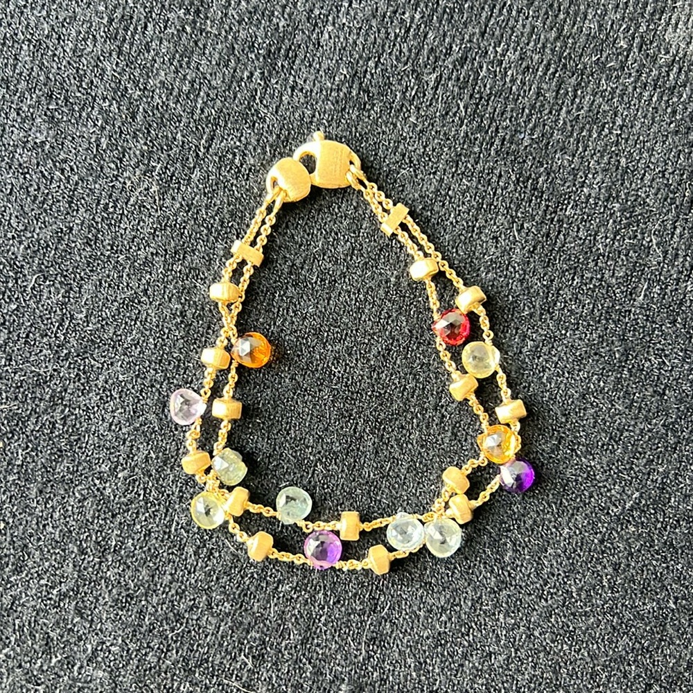 Marco Bicego 18k gold multistone bracelet pristine 💙 bracelet only